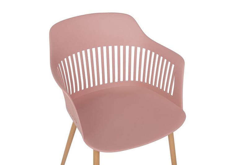 Bereca Spisebordsstol 2stk - Lyserød - Møbler - Stole & lænestole - Spisebordsstole & køkkenstole