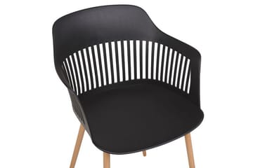 Bereca Spisebordsstol 2stk - Sort - Møbler - Stole & lænestole - Spisebordsstole & køkkenstole