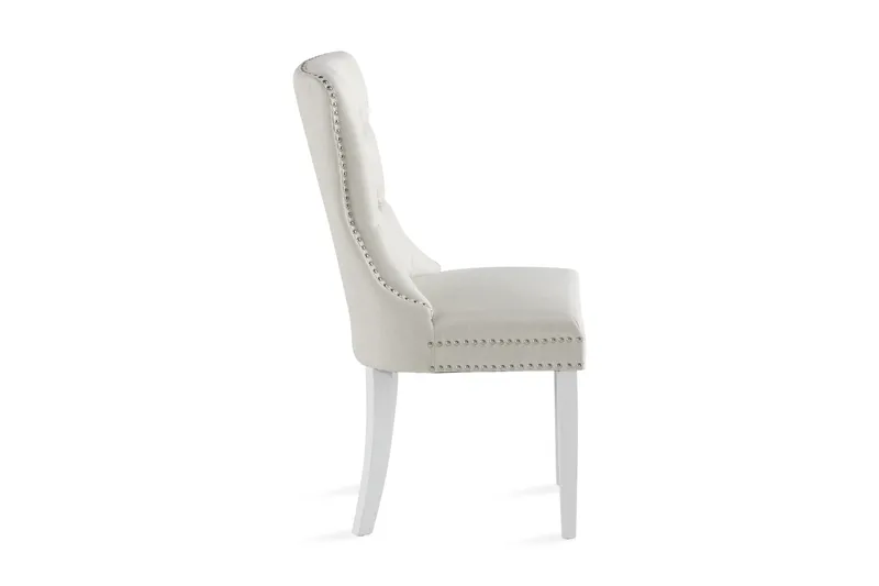 Bergviken Beige Spisebordsstol - Hvid/Træ - Møbler - Stole & lænestole - Spisebordsstole & køkkenstole