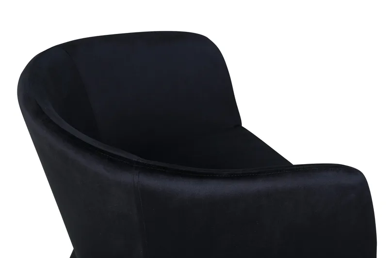 Berita Armstol med Armlæn - Velour/Sort - Møbler - Stole & lænestole - Spisebordsstole & køkkenstole