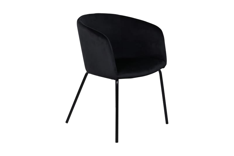 Berita Armstol Velour/Sort - Armstole - Spisebordsstole & køkkenstole