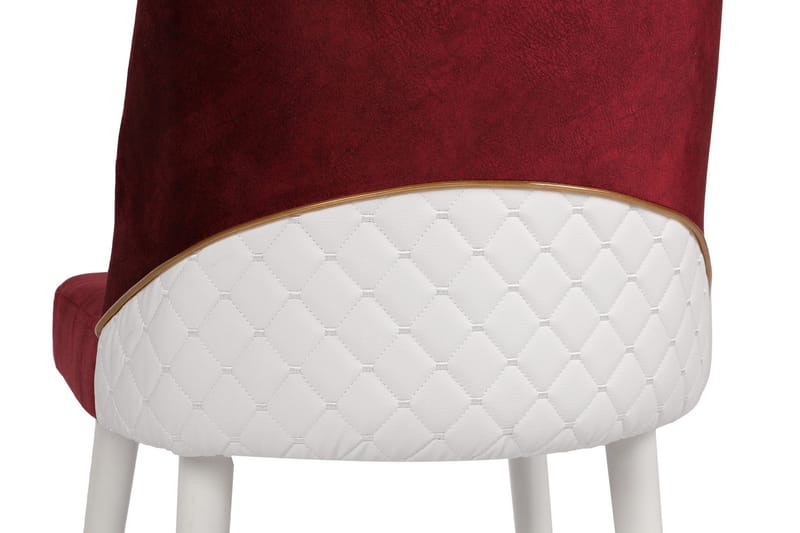 Berriaren Spisebordsstol 4 stk - Rød/Hvid - Spisebordsstole & køkkenstole