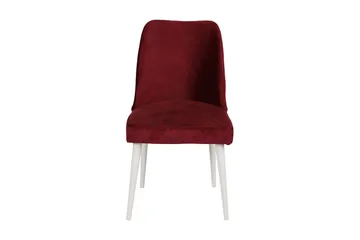 Berriaren Spisebordsstol i Stof med Træben - Vinrød - Møbler - Stole & lænestole - Spisebordsstole & køkkenstole