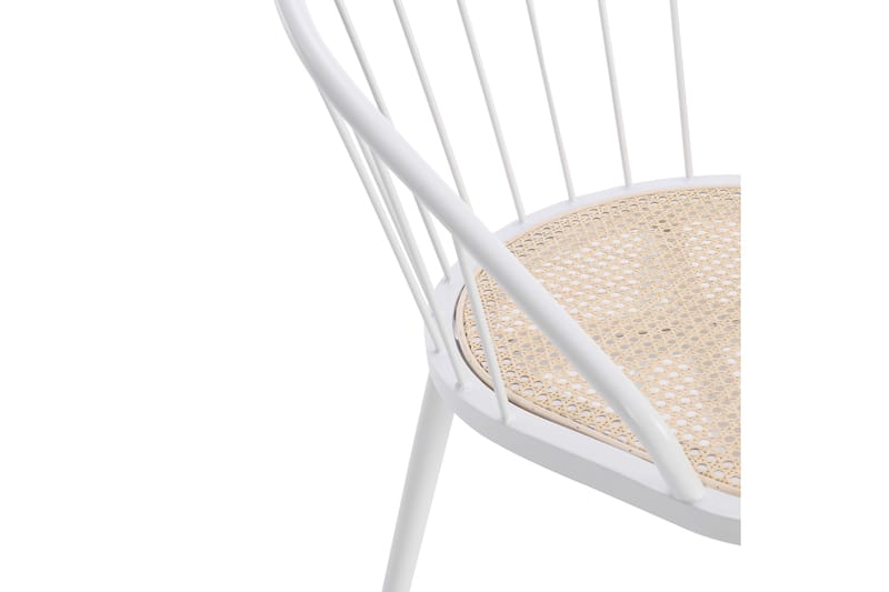 Bilev Spisebordsstol - Hvid/Natur - Spisebordsstole & køkkenstole - Armstole
