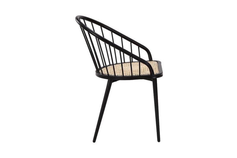 Bilev Spisebordsstol - Sort/Natur - Spisebordsstole & køkkenstole - Armstole