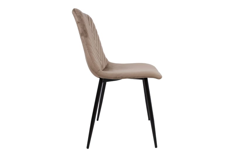 Brie Stol Beige Velour - Møbler - Stole & lænestole - Spisebordsstole & køkkenstole