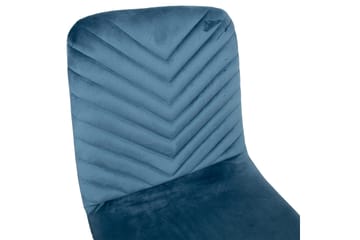 Brie Stol Blå Velour - Møbler - Stole & lænestole - Spisebordsstole & køkkenstole