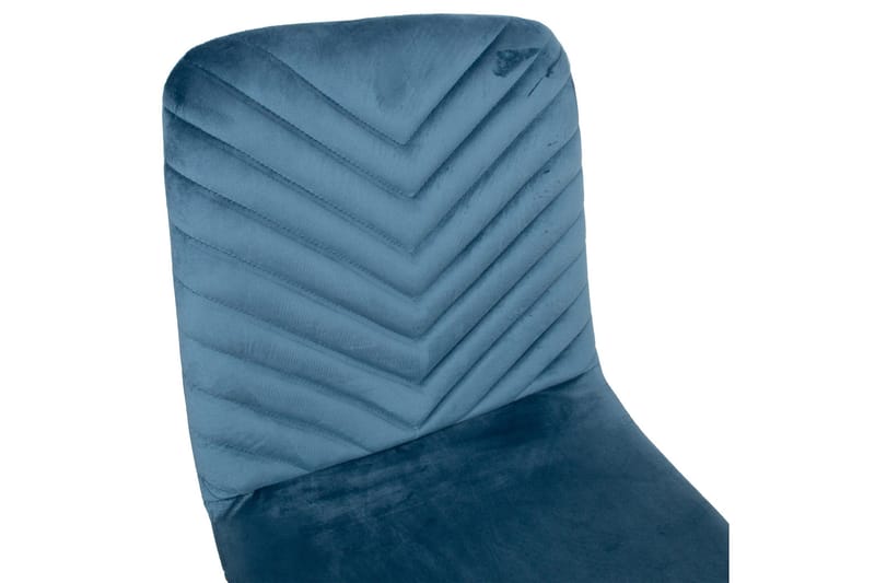 Brie Stol Blå Velour - Møbler - Stole & lænestole - Spisebordsstole & køkkenstole