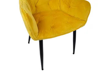 Brita Stol 61x57x83 cm Gul - Møbler - Stole & lænestole - Spisebordsstole & køkkenstole