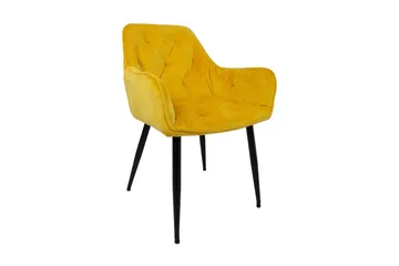 Brita Stol 61x57x83 cm Gul - Møbler - Stole & lænestole - Spisebordsstole & køkkenstole