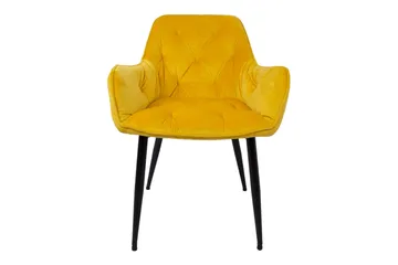 Brita Stol 61x57x83 cm Gul - Møbler - Stole & lænestole - Spisebordsstole & køkkenstole