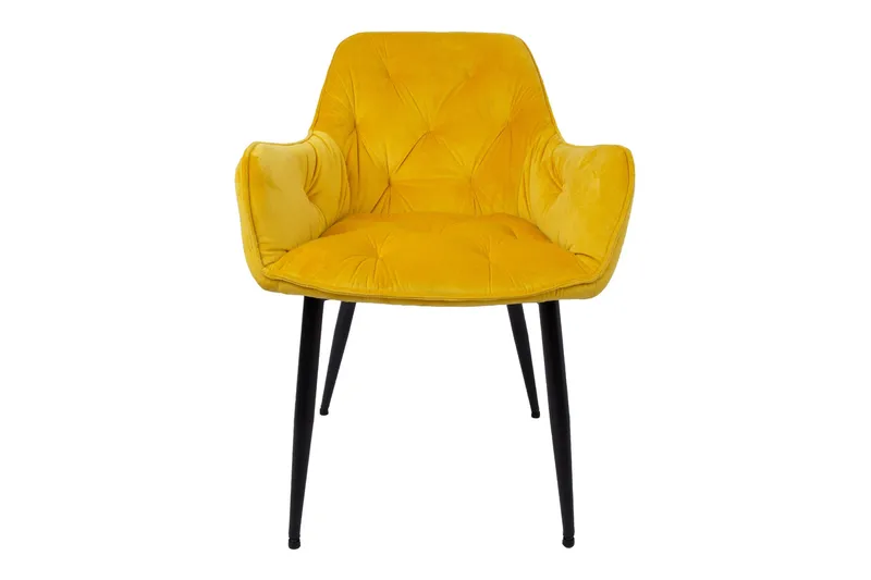 Brita Stol 61x57x83 cm Gul - Møbler - Stole & lænestole - Spisebordsstole & køkkenstole