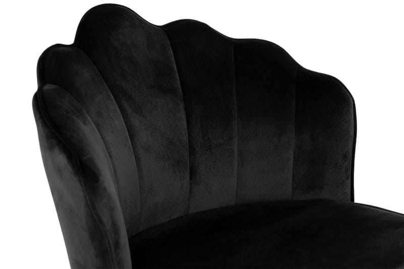 Broddhult spisebordsstol - Sort / Metal / Velour - Møbler - Stole & lænestole - Spisebordsstole & køkkenstole