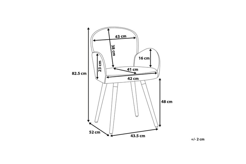 Brookville stolsæt til 2 stk - Grå - Møbler - Stole & lænestole - Spisebordsstole & køkkenstole