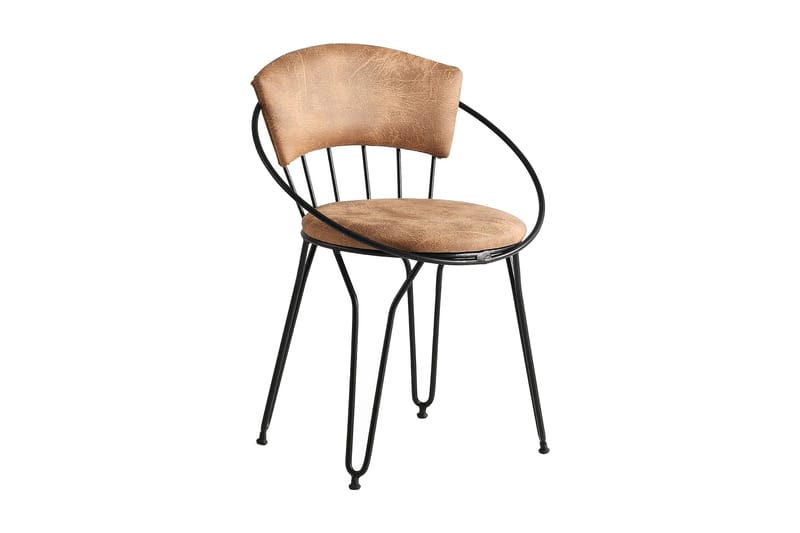 Brutorp Spisebordsstol 2 stk - Sort/Beige - Møbler - Stole & lænestole - Spisebordsstole & køkkenstole
