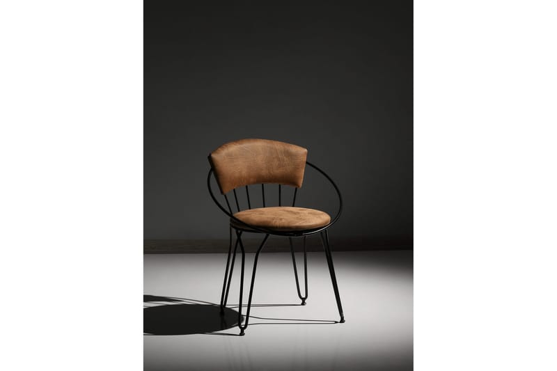 Brutorp Spisebordsstol 2 stk - Sort/Beige - Møbler - Stole & lænestole - Spisebordsstole & køkkenstole