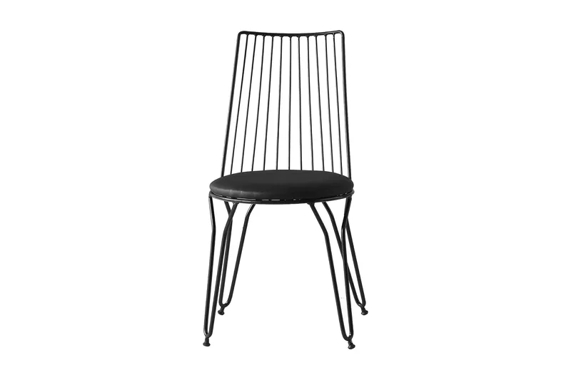 Bruveri Spisebordsstol i Metal, Sort