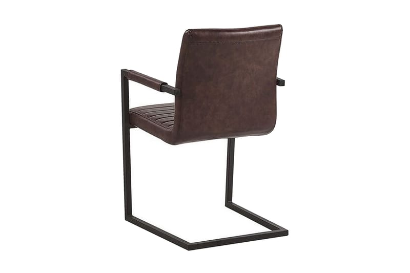 Buford Spisebordsstol 2stk - Kunstlæder/Brun - Spisebordsstole & køkkenstole - Armstole