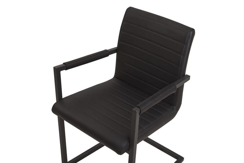 Buford Spisebordsstol 2stk - Kunstlæder/Sort - Møbler - Stole & lænestole - Spisebordsstole & køkkenstole