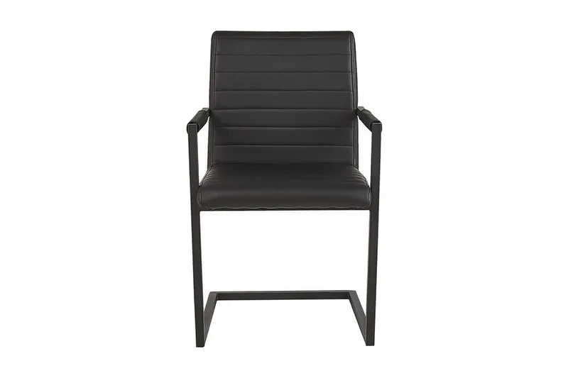 Buford Spisebordsstol 2stk - Kunstlæder/Sort - Møbler - Stole & lænestole - Spisebordsstole & køkkenstole