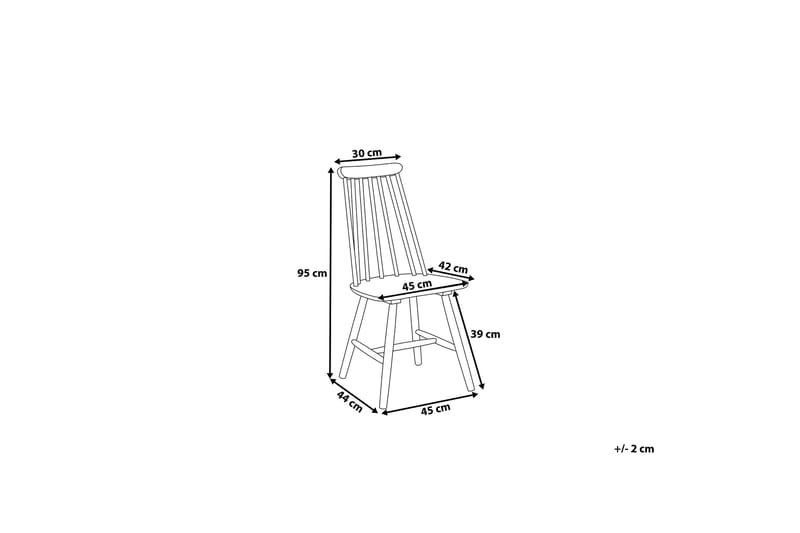 Burbank stolsæt til 2 stk - Sort - Møbler - Stole & lænestole - Spisebordsstole & køkkenstole