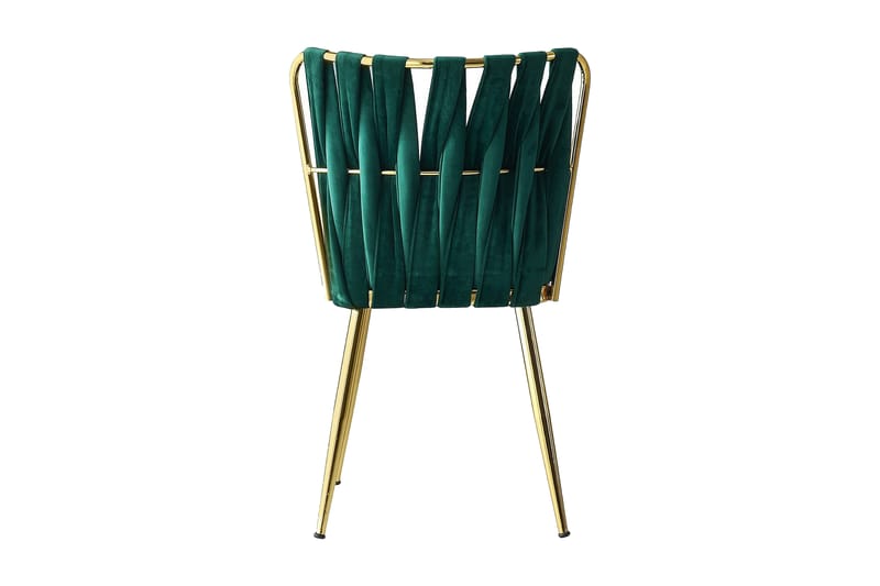 Cabec Spisebordsstol 2 stk - Guld/Grøn - Spisebordsstole & køkkenstole
