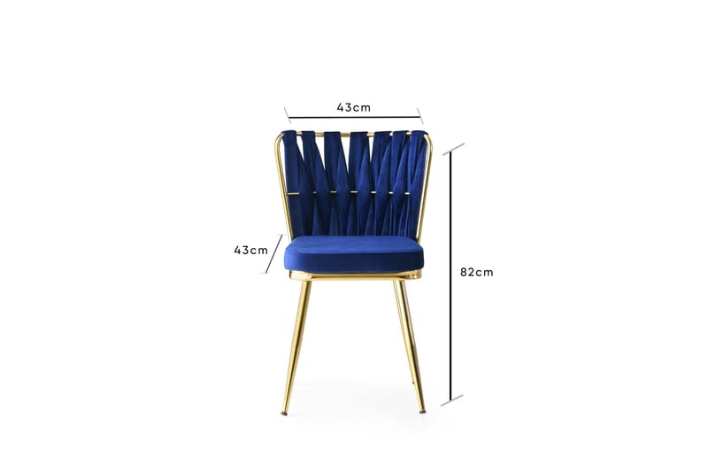 Cabec Spisebordsstol 4 stk - Blå - Spisebordsstole & køkkenstole