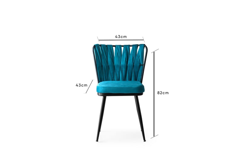 Cabec Spisebordsstol - Sort/Blå - Møbler - Stole & lænestole - Spisebordsstole & køkkenstole