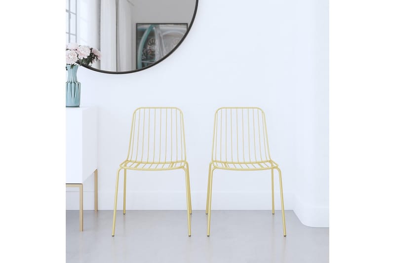 Caden Spisebordsstol Guld 2-pak - Dorel Home - Møbler - Stole & lænestole - Spisebordsstole & køkkenstole