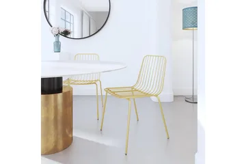 Caden Spisebordsstol Guld 2-pak - Dorel Home - Møbler - Stole & lænestole - Spisebordsstole & køkkenstole