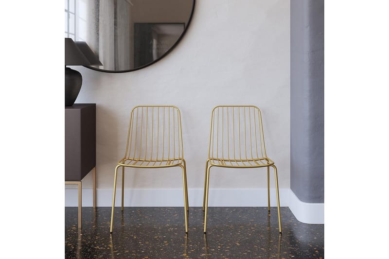 Caden Spisebordsstol Guld 2-pak - Dorel Home - Møbler - Stole & lænestole - Spisebordsstole & køkkenstole