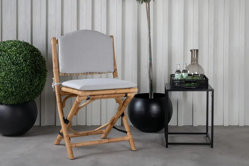 Cane Spisebordsstol med Pude - Brun - Møbler - Stole & lænestole - Spisebordsstole & køkkenstole