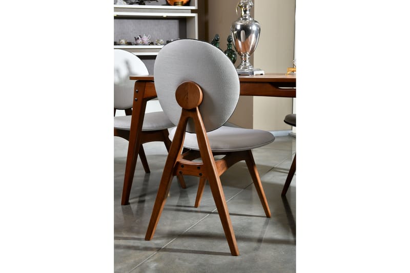 Charbel Spisebordsstol - Valnød/Cream - Spisebordsstole & køkkenstole