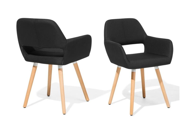 Chicago stolsæt til 2 stk - Sort - Møbler - Stole & lænestole - Spisebordsstole & køkkenstole