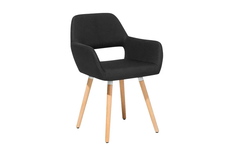 Chicago stolsæt til 2 stk, Sort