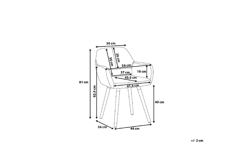 Chicago stolsæt til 2 stk - Sort - Møbler - Stole & lænestole - Spisebordsstole & køkkenstole