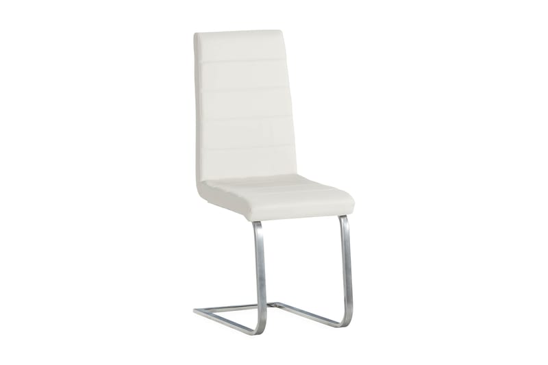 Cibus Spisebordsstol Kunstlæder - Hvid/Krom - Spisebordsstole & køkkenstole