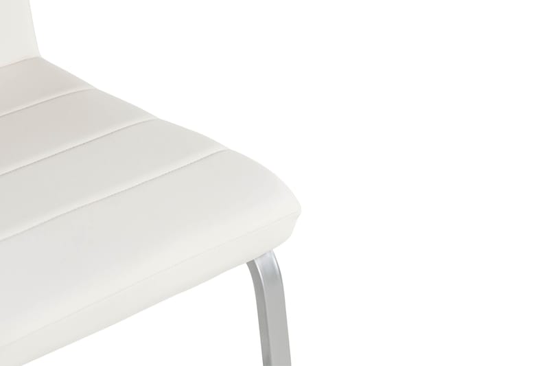 Cibus Spisebordsstol Kunstlæder - Hvid/Krom - Møbler - Stole & lænestole - Spisebordsstole & køkkenstole