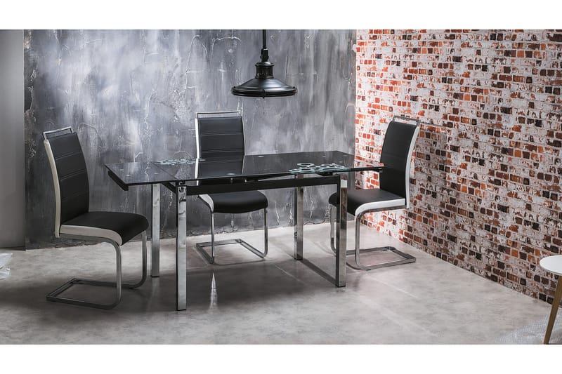 Cintrey Spisebordsstol 4 stk - Kunstlæder/Sort - Spisebordsstole & køkkenstole