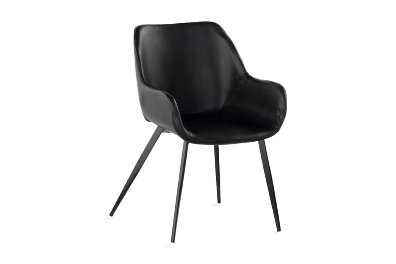 Coel Spisebordsstol - Sort/Kunstlæder - Spisebordsstole & køkkenstole
