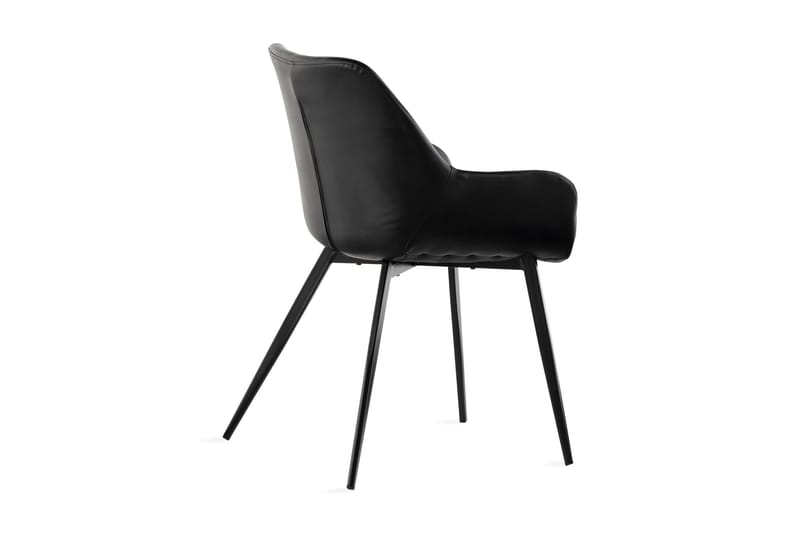 Coel Spisebordsstol - Sort/Kunstlæder - Spisebordsstole & køkkenstole