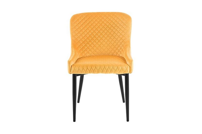 Colino stol 2-stk velour - Gul - Møbler - Stole & lænestole - Spisebordsstole & køkkenstole