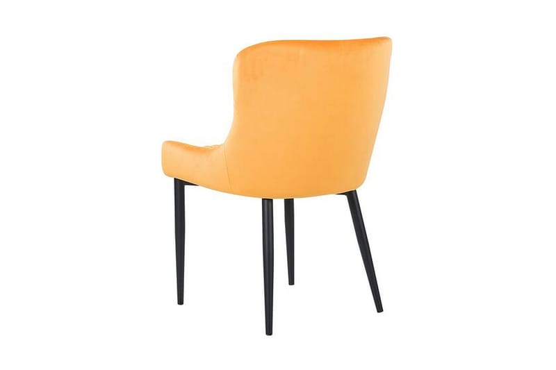 Colino stol 2-stk velour - Gul - Møbler - Stole & lænestole - Spisebordsstole & køkkenstole