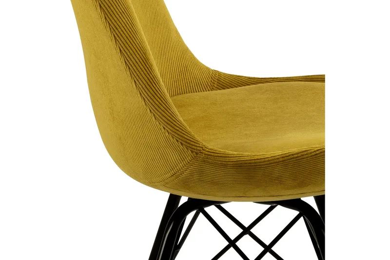 Collina Spisebordsstol - Gul/Sort - Møbler - Stole & lænestole - Spisebordsstole & køkkenstole