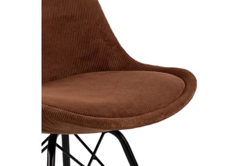 Collina Spisebordsstol - Orange/Sort - Møbler - Stole & lænestole - Spisebordsstole & køkkenstole