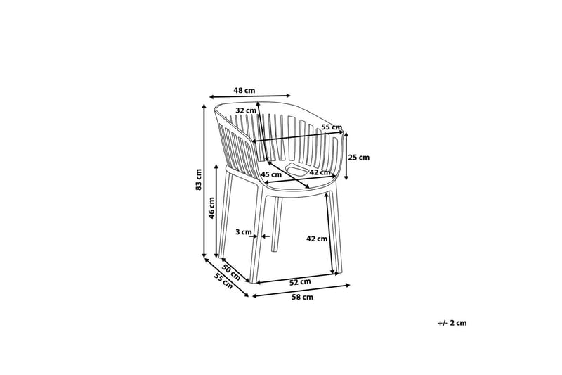 Dallas stolsæt til 2 stk - Beige - Spisebordsstole & køkkenstole - Armstole