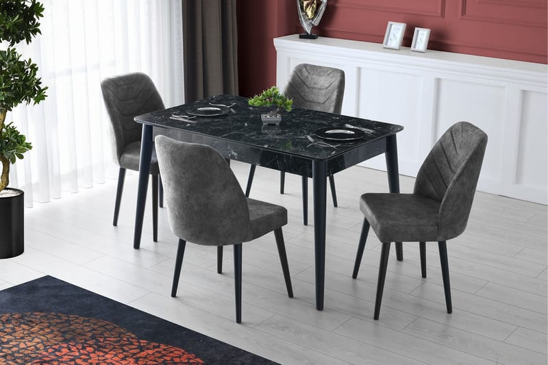 Denounce Spisebordsstol 4 stk - Antracit - Spisebordsstole & køkkenstole