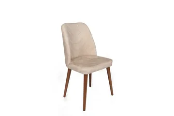 Denounce Spisebordsstol - Beige/Valnød finér - Møbler - Stole & lænestole - Spisebordsstole & køkkenstole