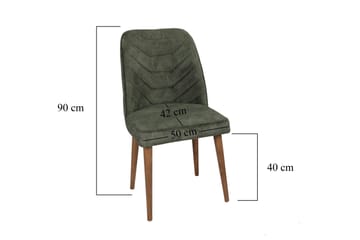 Denounce Spisebordsstol - Valnød/Grøn - Møbler - Stole & lænestole - Spisebordsstole & køkkenstole