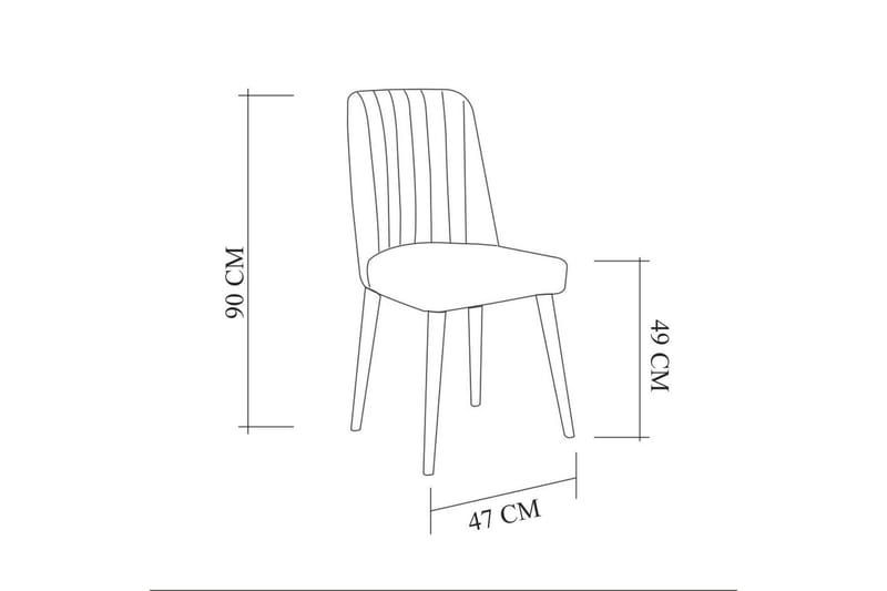 Derpele Spisebordsstol - Antracit - Spisebordsstole & køkkenstole